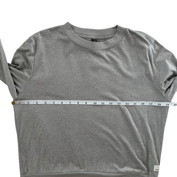 Vuori Daydream Long Sleeve Pullover Crewneck Sweater in Gray SZ S - Picture 7 of 9